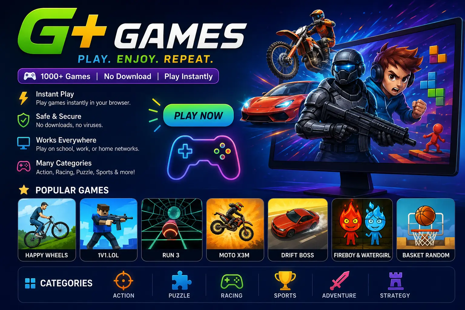 G+ games