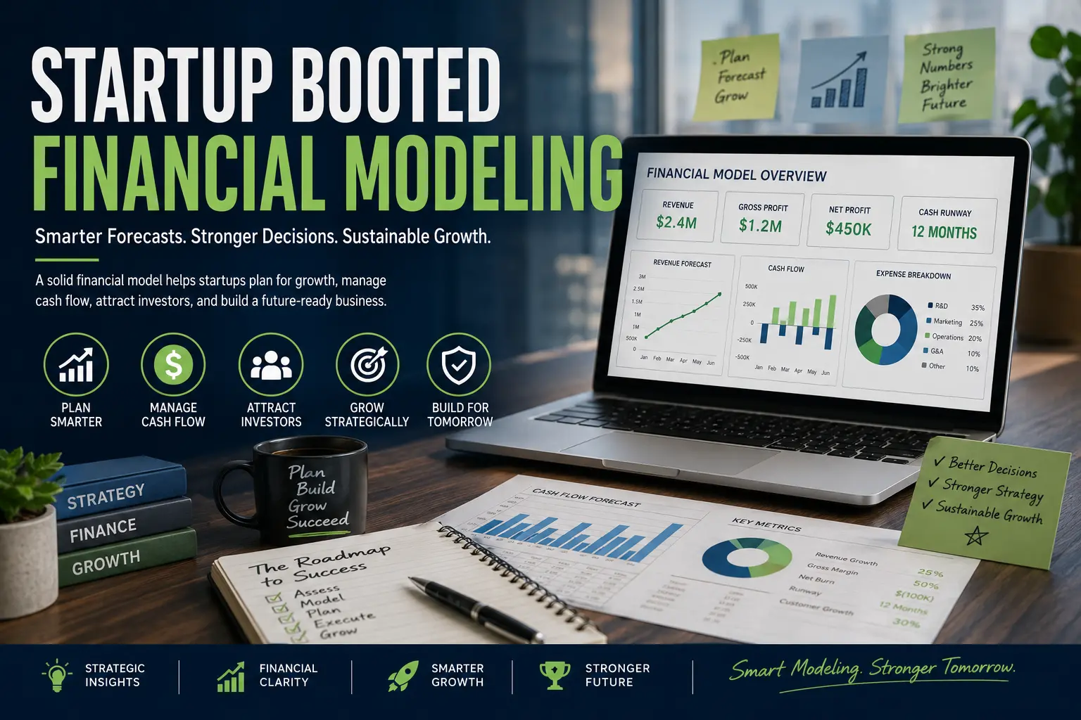 startup booted financial modeling